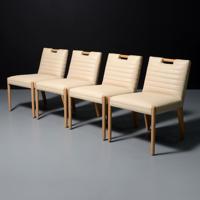 Douglas Levine GOSHA Leather Chairs, Set of 4 - Sold for $2,048 on 05-24-2025 (Lot 381).jpg